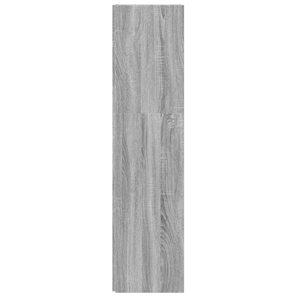 Dulap colțar, gri sonoma, 33x33x132 cm, lemn prelucrat