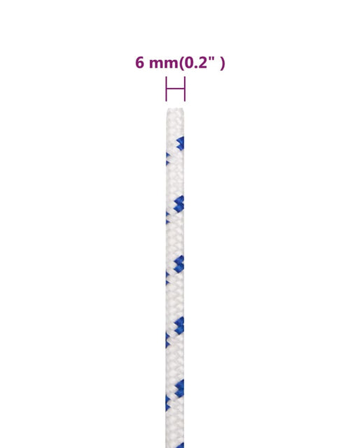 Încărcați imaginea în vizualizatorul Galerie, Frânghie de barcă, alb, 6 mm, 250 m, polipropilenă
