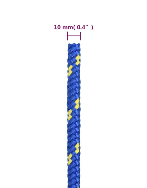Загрузите изображение в средство просмотра галереи, Frânghie de barcă, albastru, 10 mm, 25 m, polipropilenă
