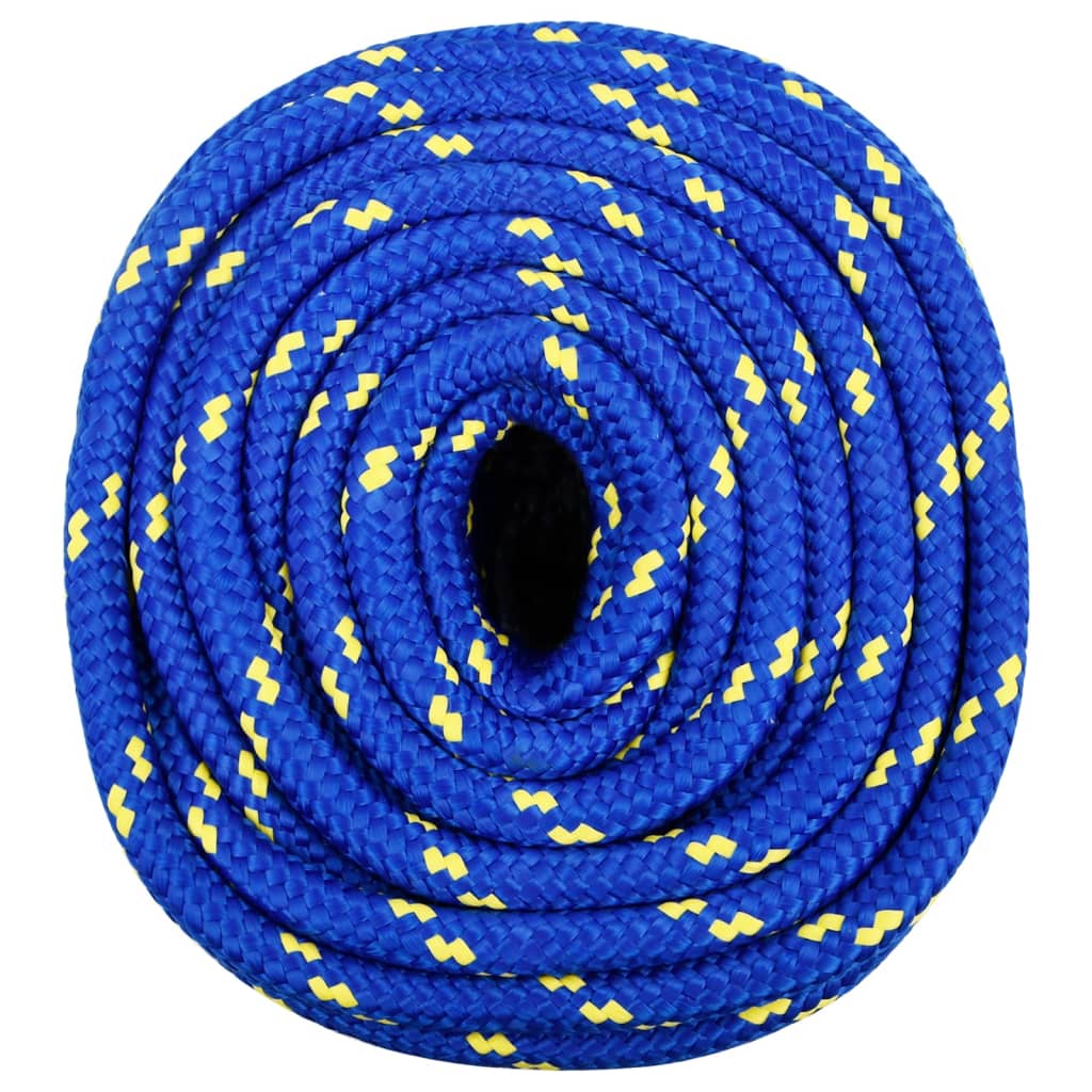 Frânghie de barcă, albastru, 16 mm, 25 m, polipropilenă