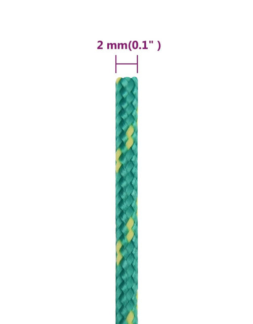 Загрузите изображение в средство просмотра галереи, Frânghie de barcă, verde, 2 mm, 25 m, polipropilenă
