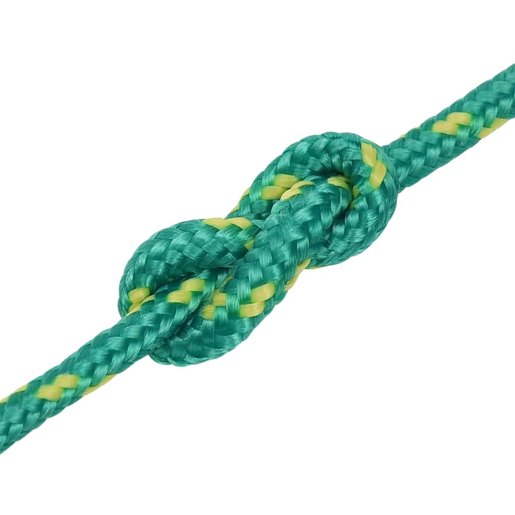 Frânghie de barcă, verde, 3 mm, 25 m, polipropilenă