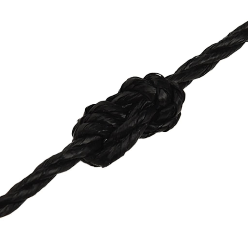 Frânghie de lucru, negru, 3 mm, 25 m, polipropilenă