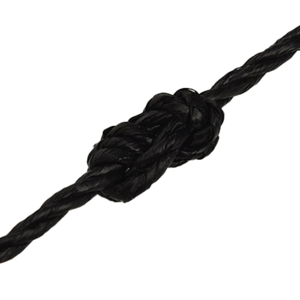 Frânghie de lucru, negru, 3 mm, 250 m, polipropilenă