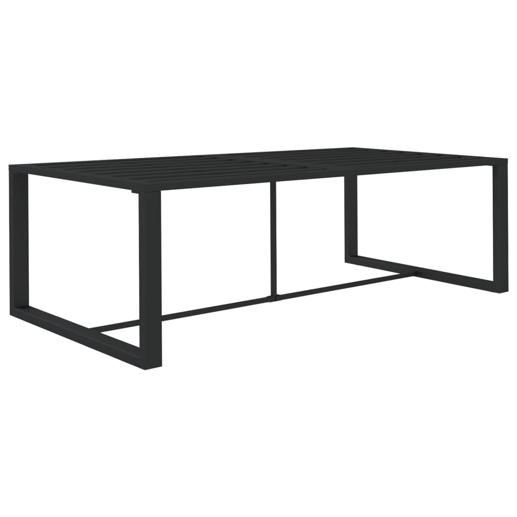 Set mobilier de grădină cu perne, 8 piese, antracit, aluminiu