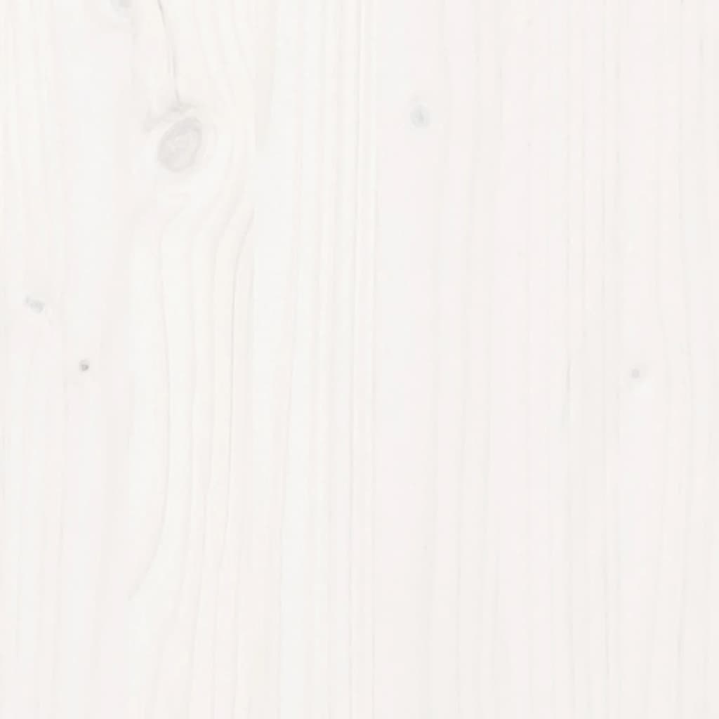 Pat de zi, alb, 90x190 cm, lemn masiv de pin