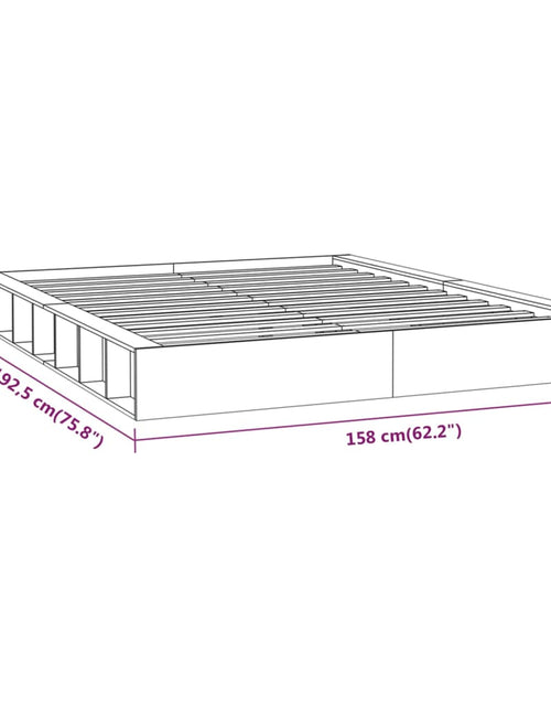 Încărcați imaginea în vizualizatorul Galerie, Cadru de pat, 140x190 cm, lemn masiv
