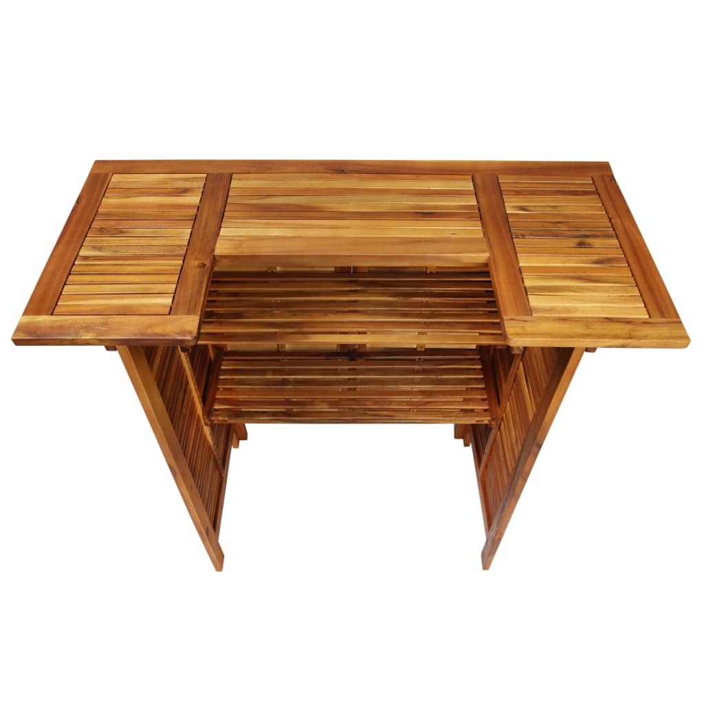 Set mobilier de bar de grădină, 3 piese, lemn masiv de acacia