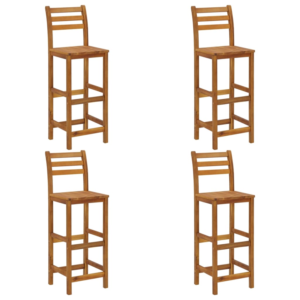 Set mobilier de bar de grădină, 5 piese, lemn masiv de acacia