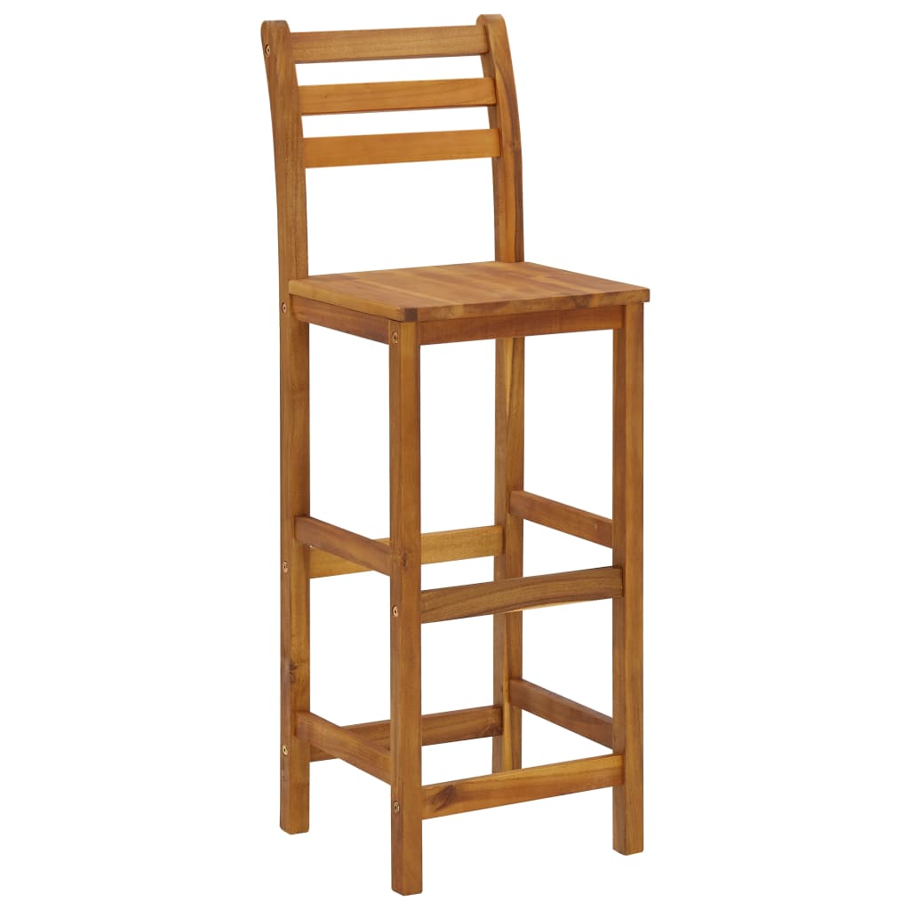 Set mobilier de bar de grădină, 5 piese, lemn masiv de acacia