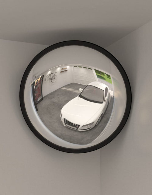Încărcați imaginea în vizualizatorul Galerie, Oglindă de trafic convexă de interior, negru, Ø40 cm, acril - Lando
