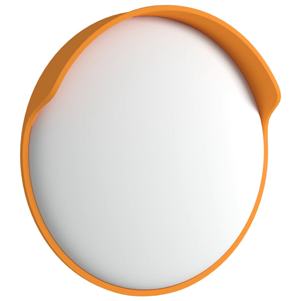 Oglindă trafic convexă exterior, portocaliu Ø30 cm policarbonat - Lando