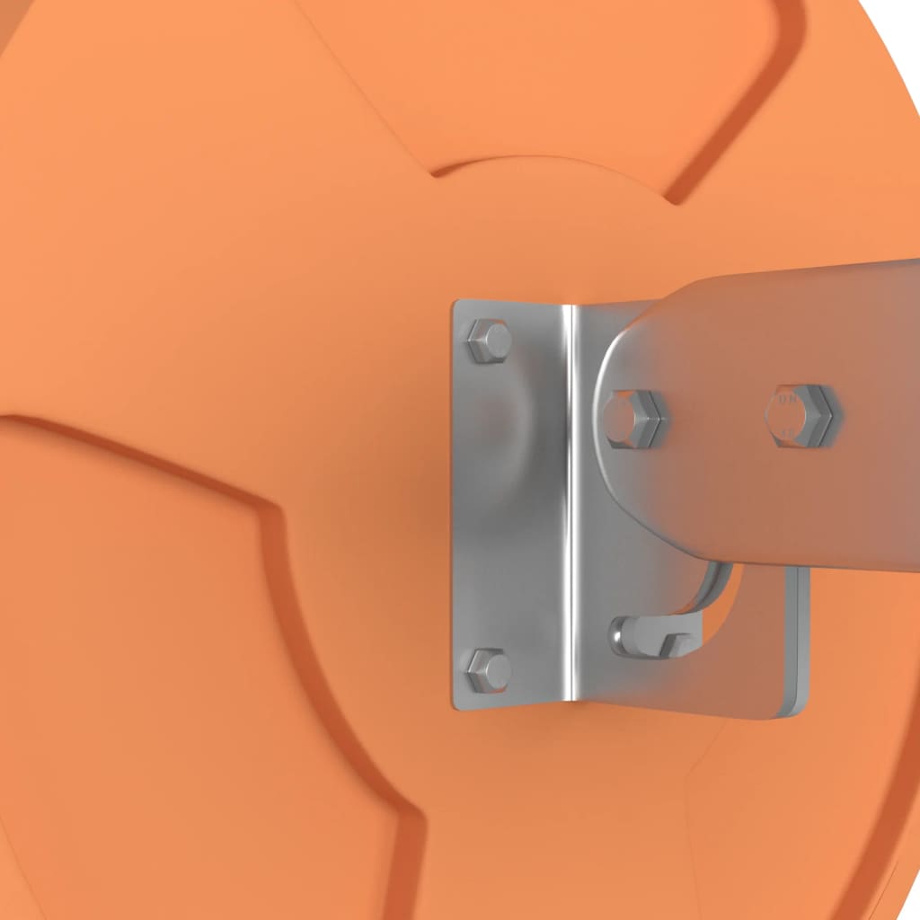Oglindă trafic convexă exterior, portocaliu Ø30 cm policarbonat - Lando