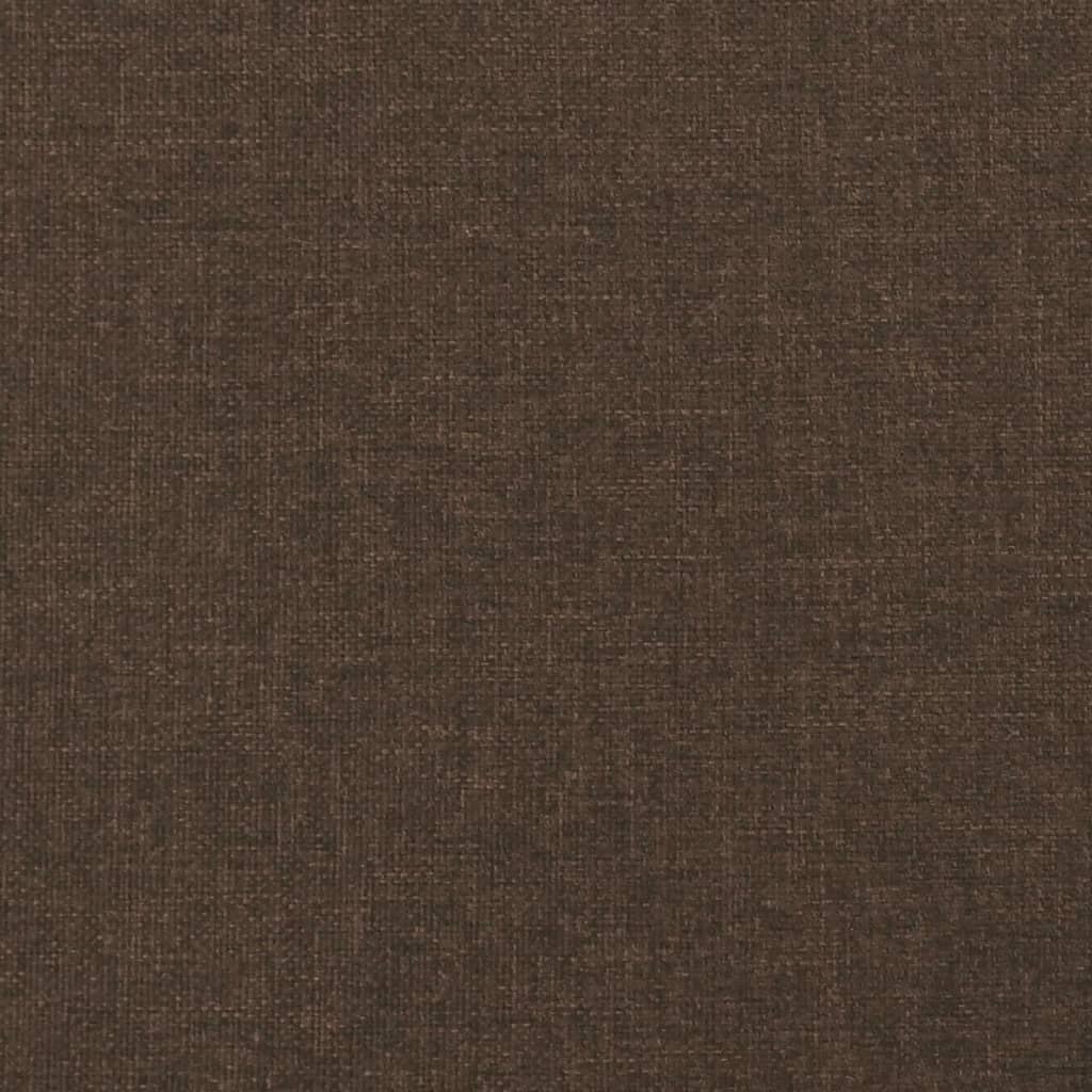 Tăblie de pat, maro închis, 100x5x78/88 cm, textil