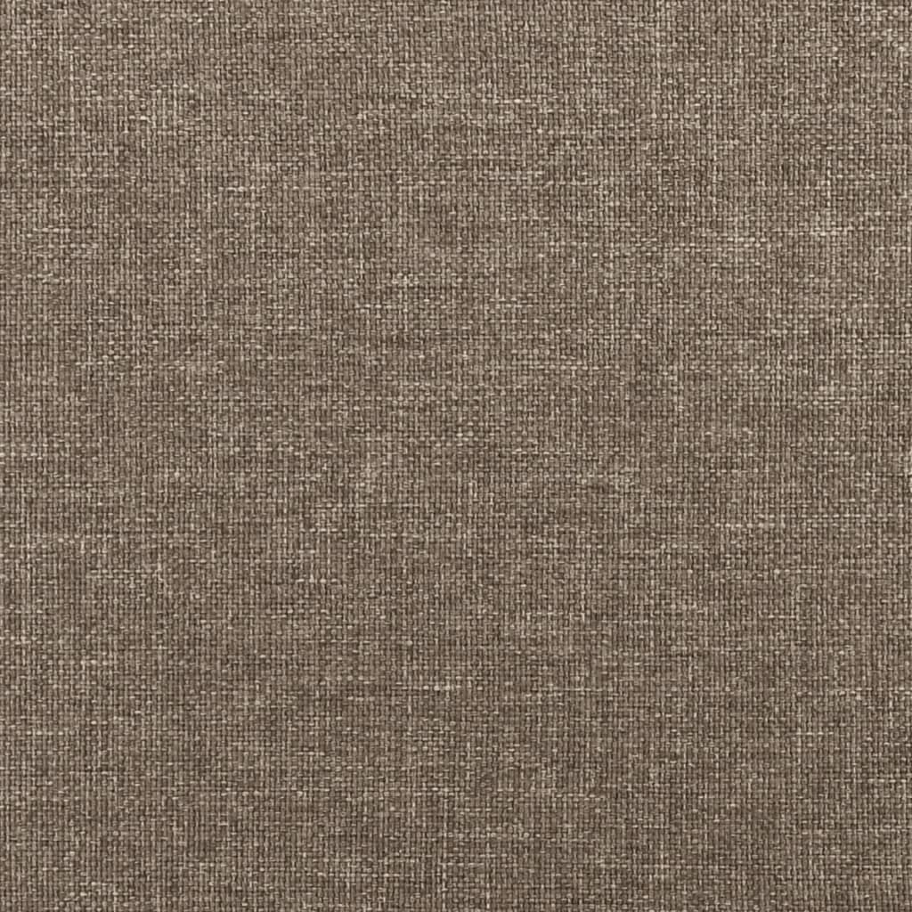 Tăblii de pat, 2 buc, gri taupe, 80x5x78/88 cm, textil