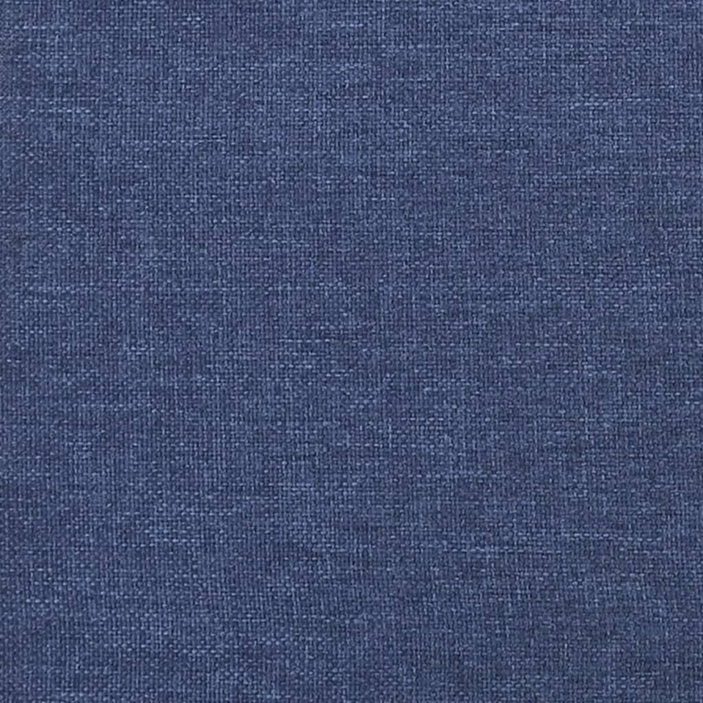 Tăblii de pat, 2 buc, albastru, 90x5x78/88 cm, textil