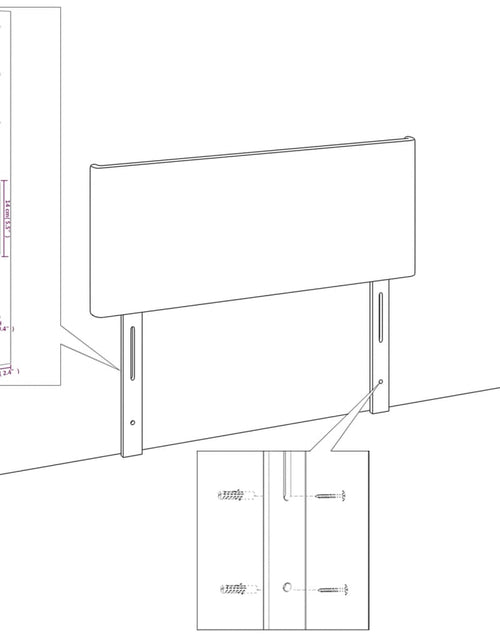 Загрузите изображение в средство просмотра галереи, Tăblii de pat, 2 buc, roz, 90x5x78/88 cm, catifea
