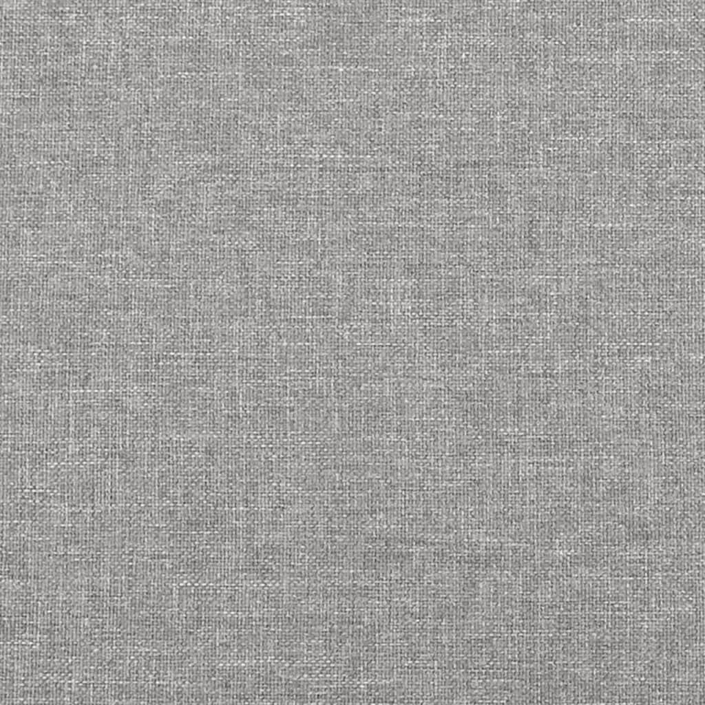 Tăblii de pat, 2 buc, gri deschis, 100x5x78/88 cm, textil