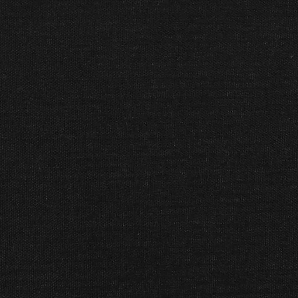 Tăblii de pat, 2 buc, negru, 100x5x78/88 cm, textil