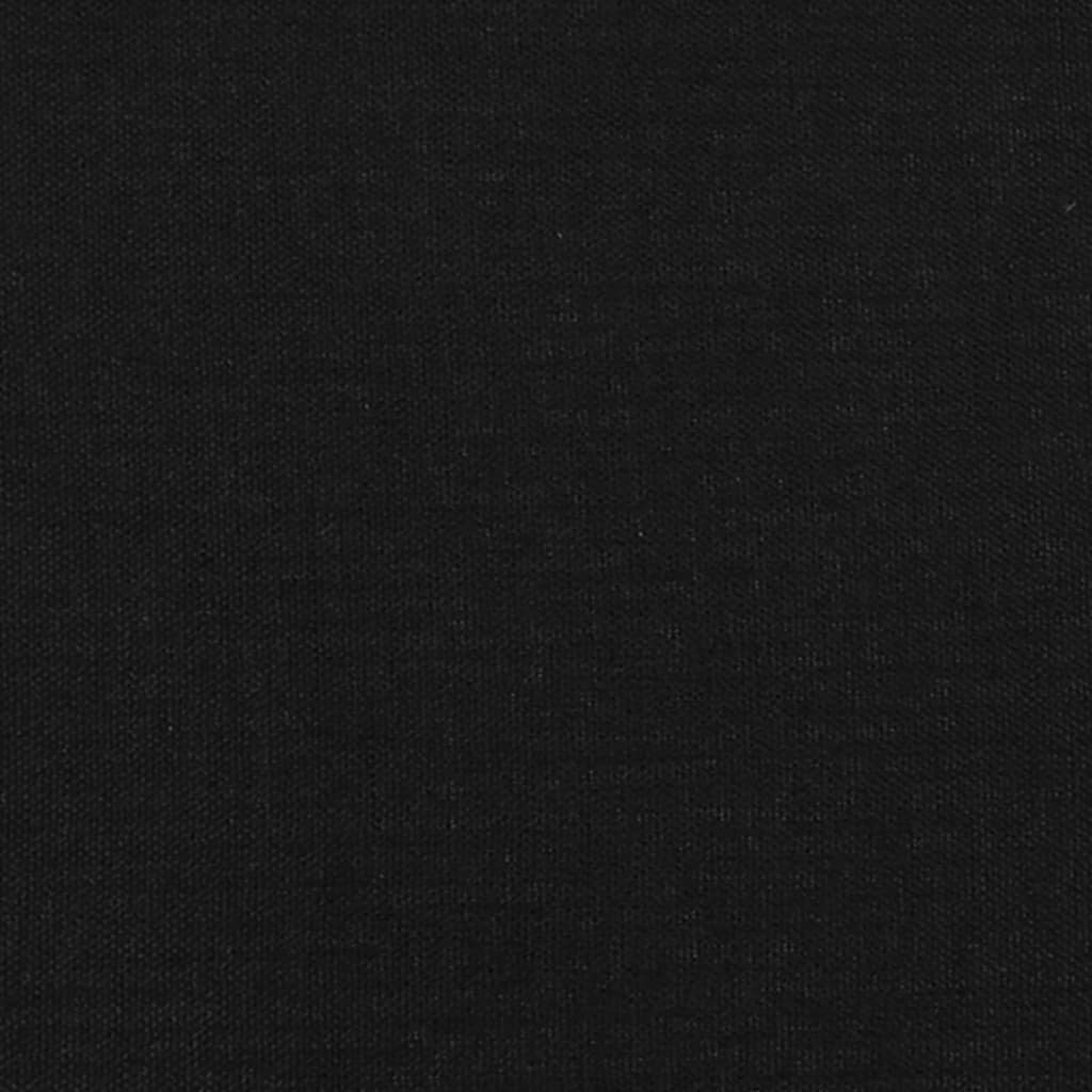 Tăblie de pat, negru, 90x5x78/88 cm, textil