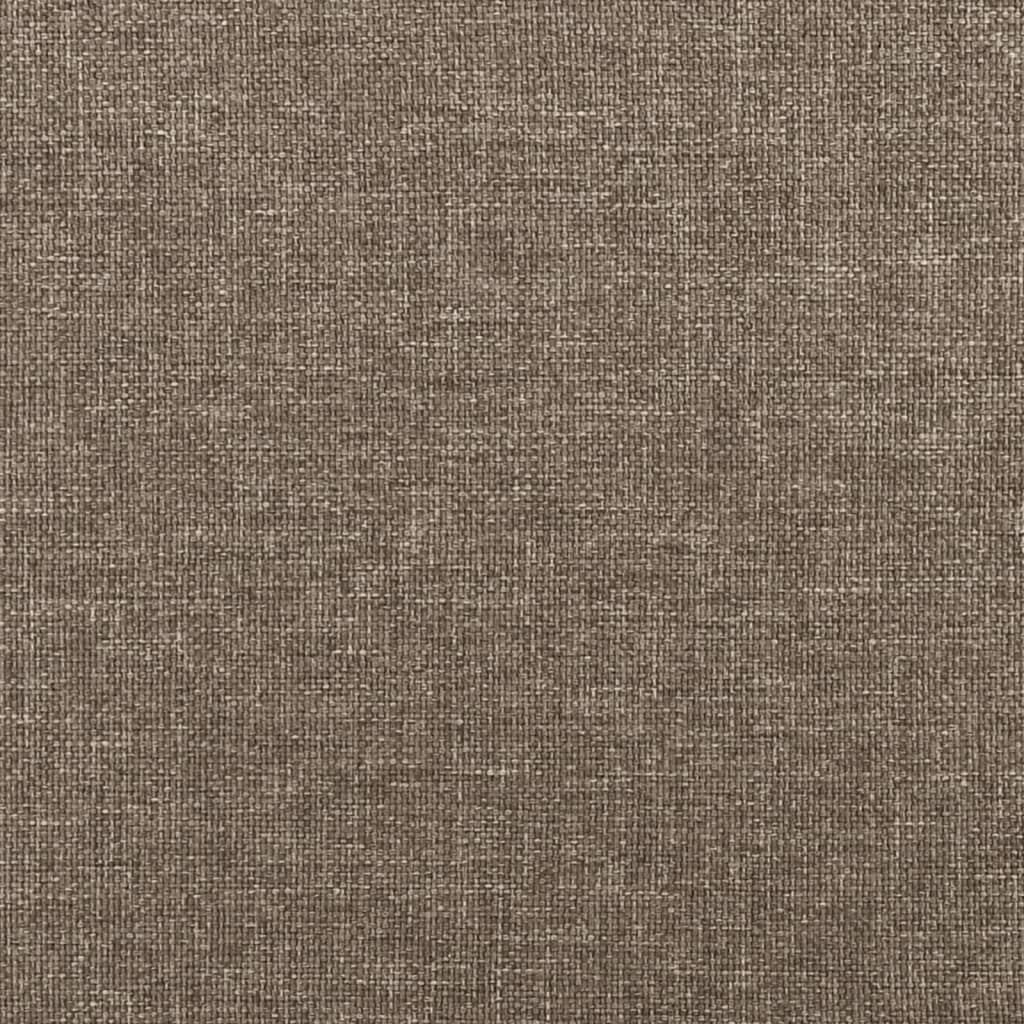 Tăblie de pat, gri taupe, 90x5x78/88 cm, textil