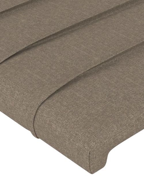 Încărcați imaginea în vizualizatorul Galerie, Tăblie de pat, gri taupe, 100x5x78/88 cm, textil
