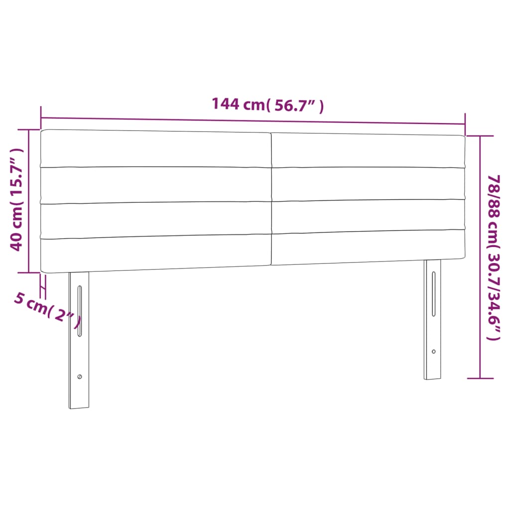 Tăblii de pat, 2 buc., albastru, 72x5x78/88 cm, textil