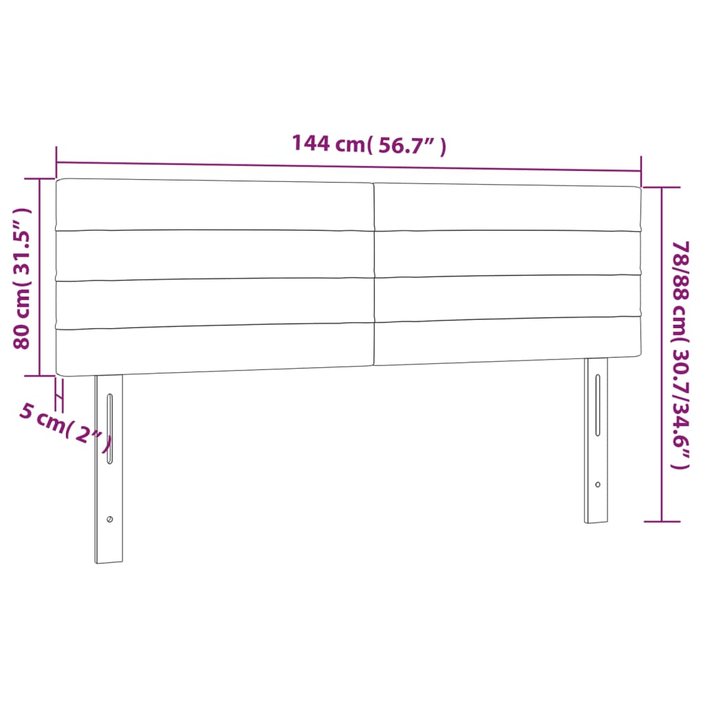 Tăblii de pat, 2 buc., gri deschis, 72x5x78/88 cm, catifea