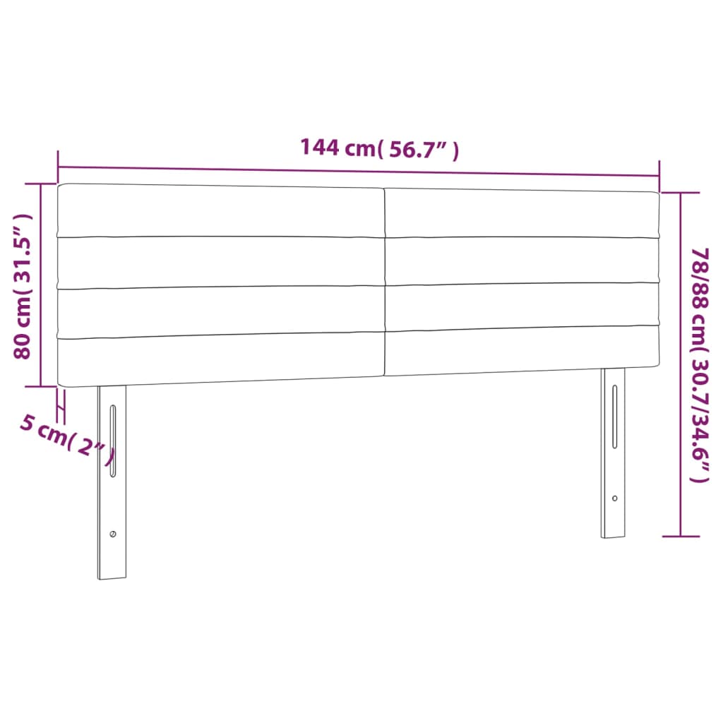 Tăblii de pat, 2 buc., gri închis, 72x5x78/88 cm, catifea