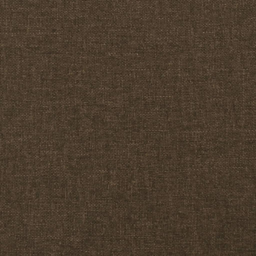 Tăblii de pat, 2 buc, maro închis, 90x5x78/88 cm, textil