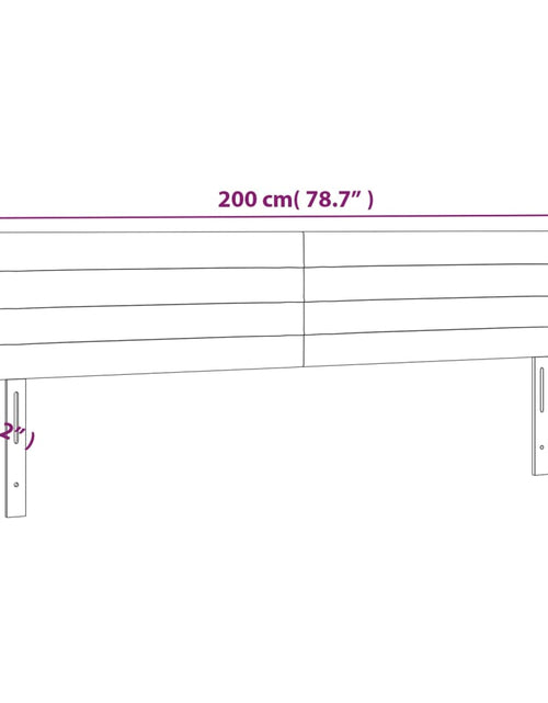 Încărcați imaginea în vizualizatorul Galerie, Tăblii de pat, 2 buc, gri taupe, 100x5x78/88 cm, textil
