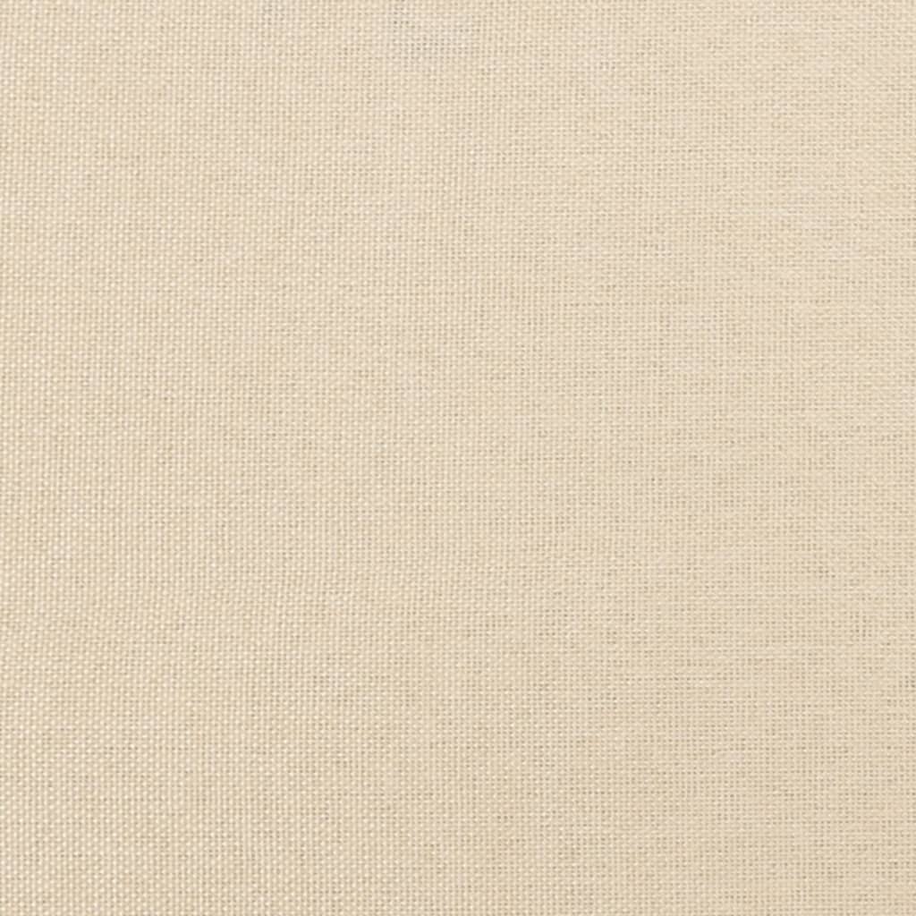 Tăblie de pat, crem, 80x5x78/88 cm, textil