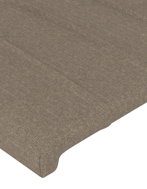 Încărcați imaginea în vizualizatorul Galerie, Tăblie de pat, gri taupe, 100x5x78/88 cm, textil
