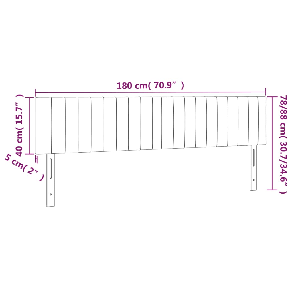 Tăblii de pat, 2 buc, albastru, 90x5x78/88 cm, textil