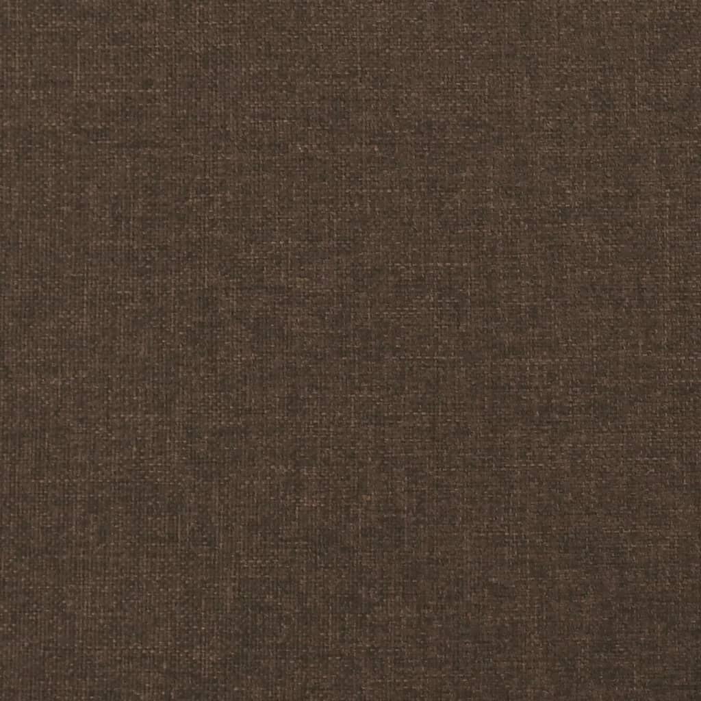 Tăblie de pat, maro închis, 90x7x78/88 cm, textil