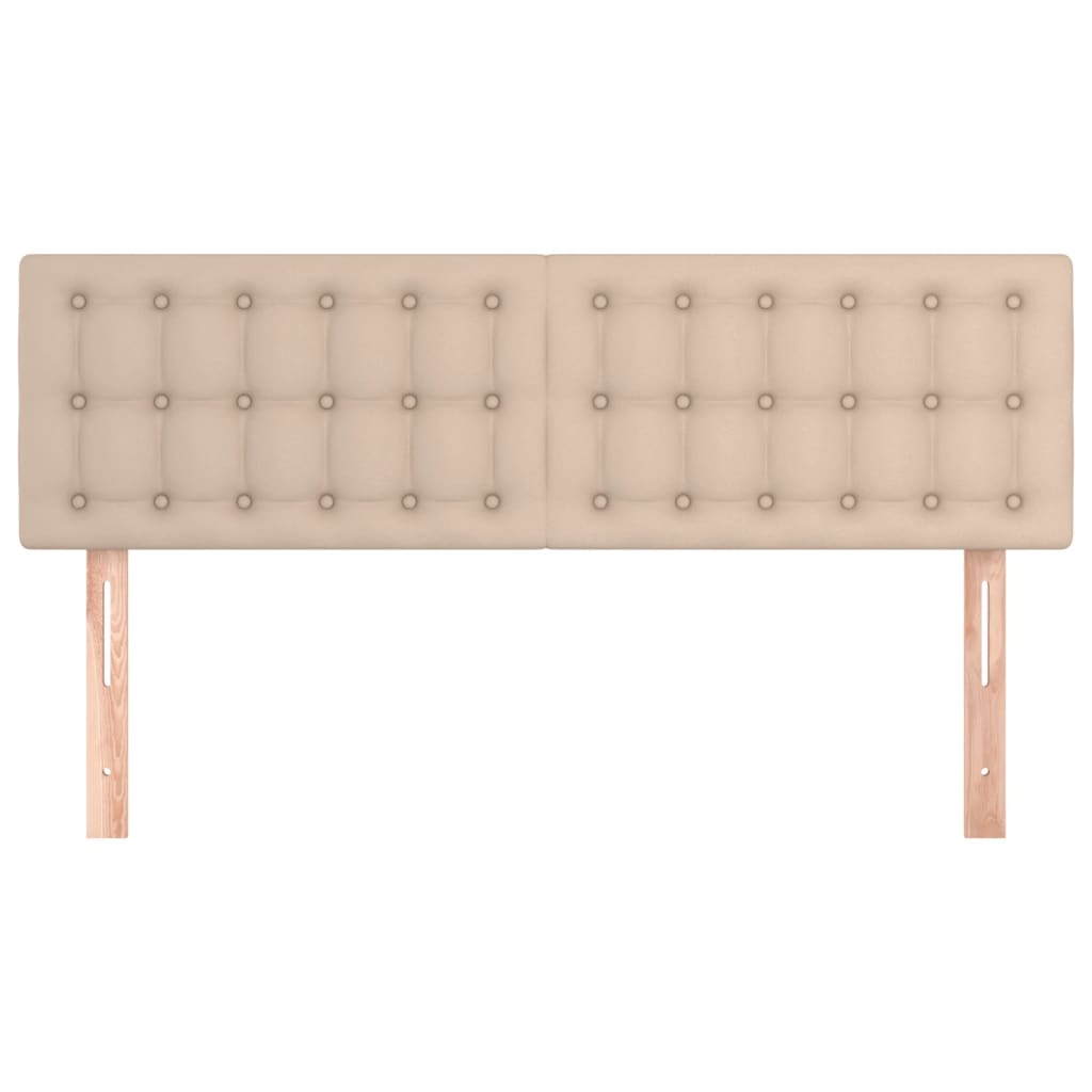 Tăblii de pat 2 buc. cappuccino 72x5x78/88 cm piele ecologică