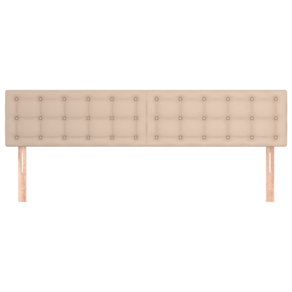 Tăblii de pat 2 buc, cappuccino 90x5x78/88 cm piele ecologică