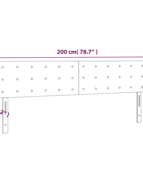 Încărcați imaginea în vizualizatorul Galerie, Tăblii de pat, 2 buc, gri închis, 100x5x78/88 cm, textil
