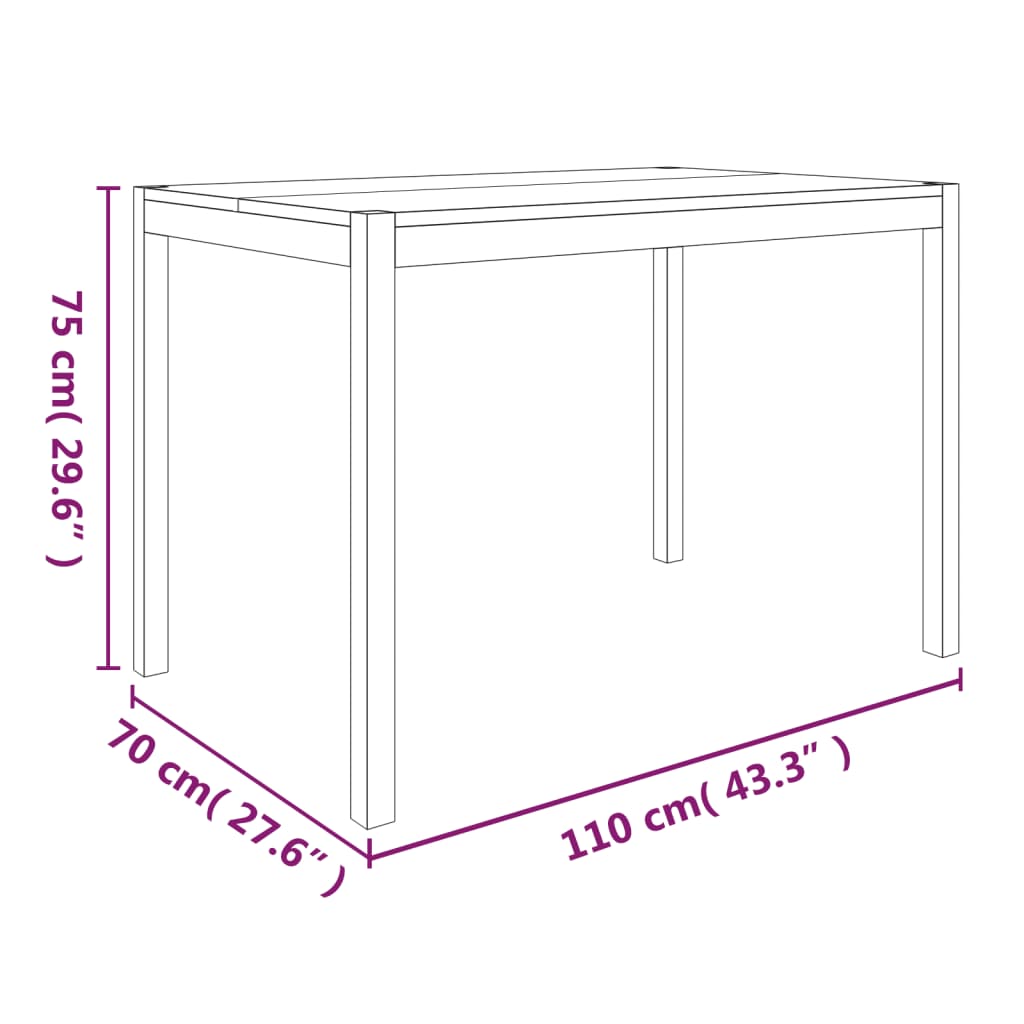 Set mobilier de bucătărie, 5 piese, lemn masiv de acacia