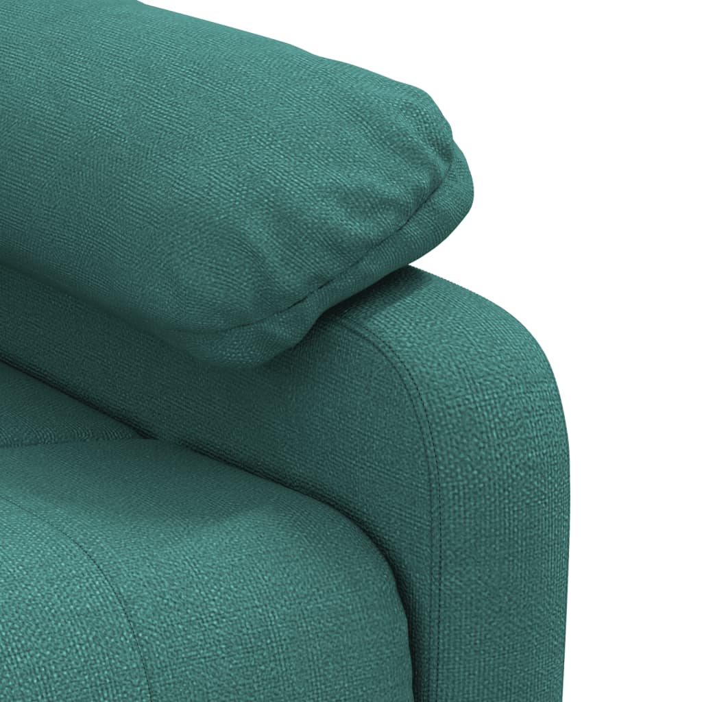 Fotoliu de masaj, verde închis, material textil