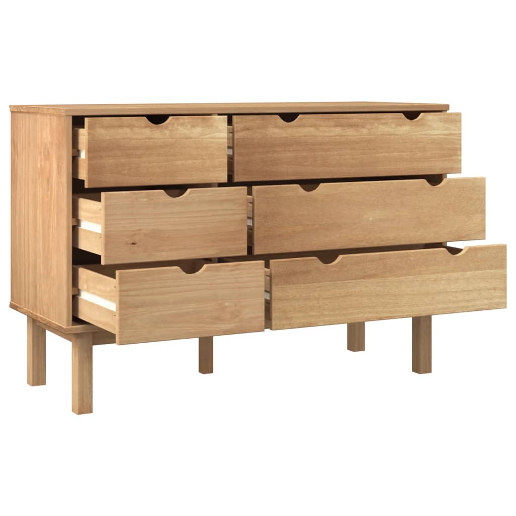 Dulap cu sertar "OTTA", 111x43x73,5 cm, lemn masiv de pin