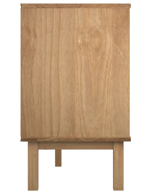 Загрузите изображение в средство просмотра галереи, Dulap cu sertar OTTA maro/gri, 111x43x73,5 cm, lemn masiv pin
