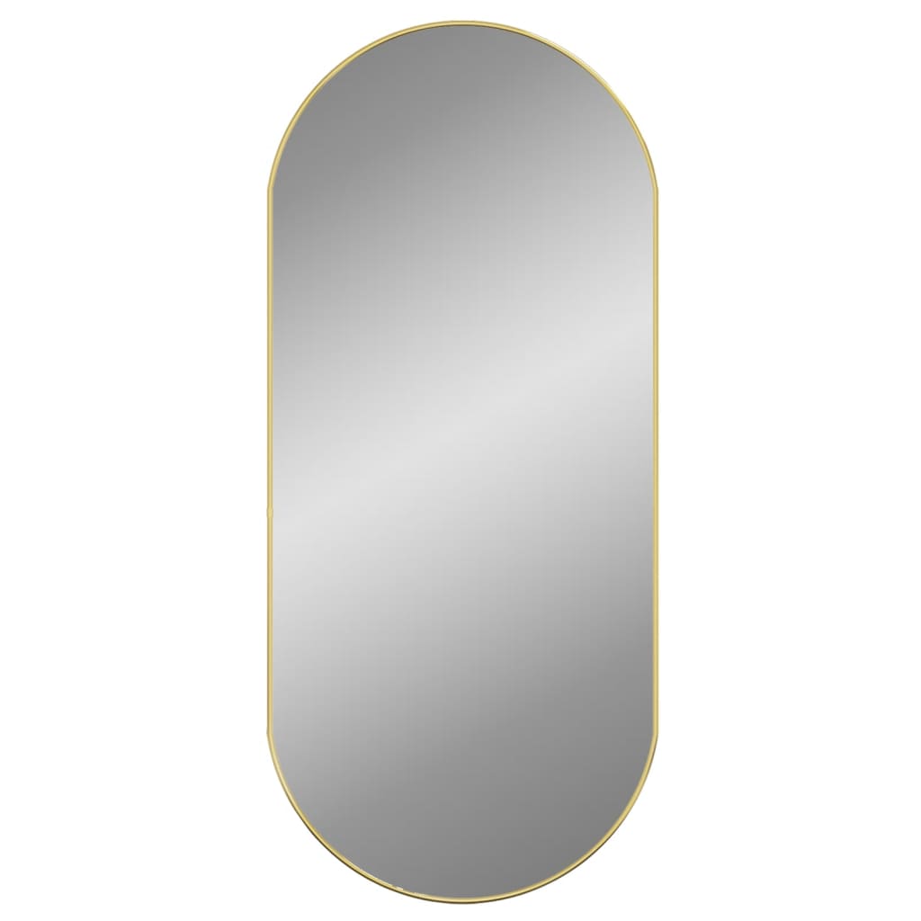 Oglindă de perete, auriu, 100x45 cm, ovală - Lando