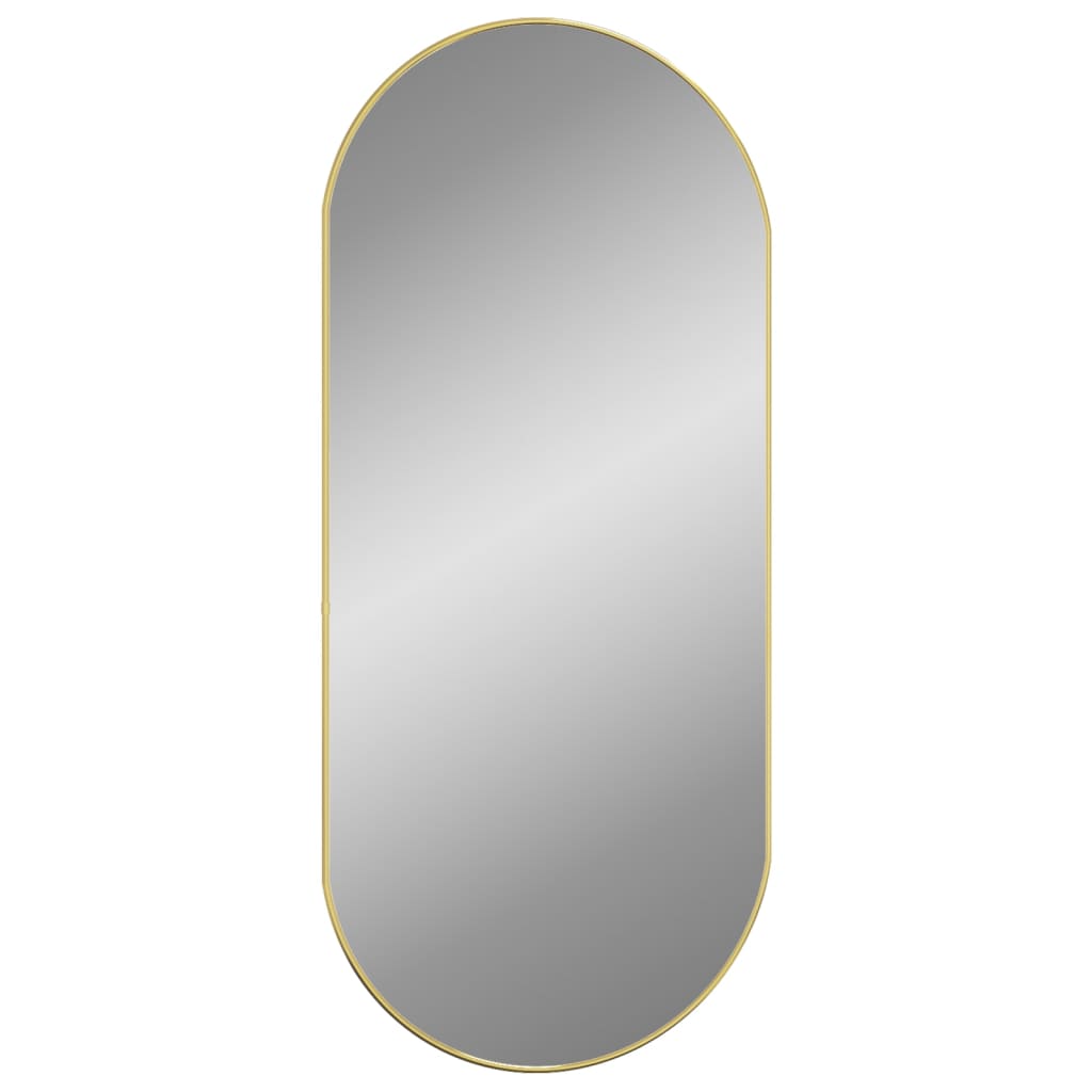 Oglindă de perete, auriu, 100x45 cm, ovală - Lando