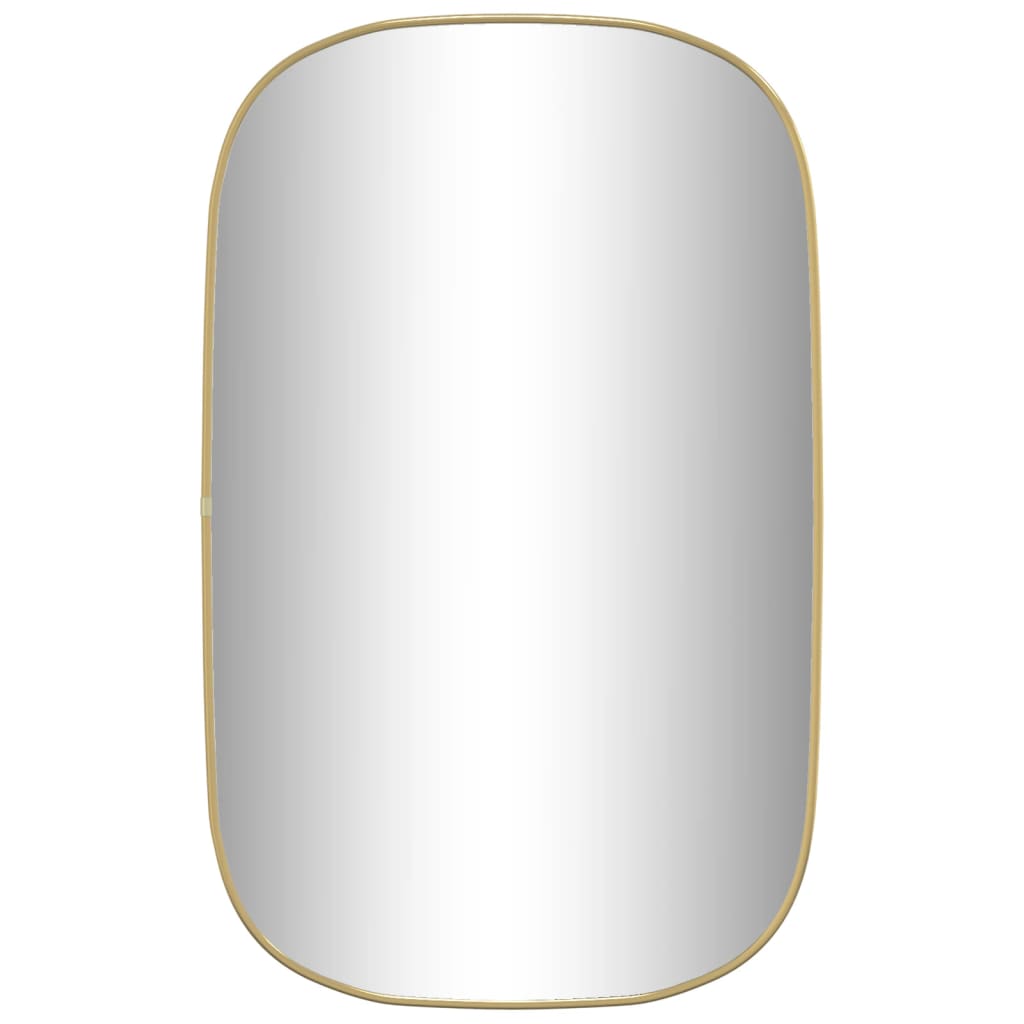 Oglindă de perete, auriu, 80x50 cm