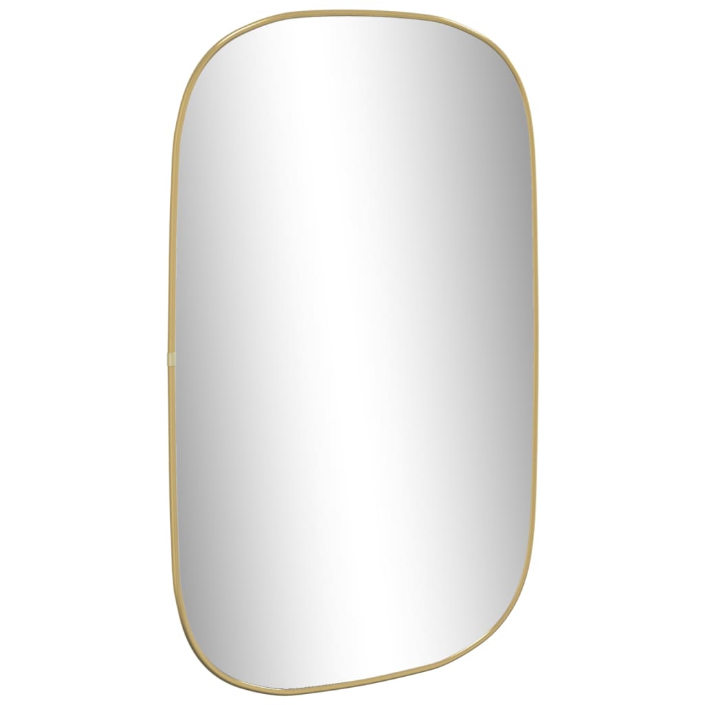 Oglindă de perete, auriu, 80x50 cm