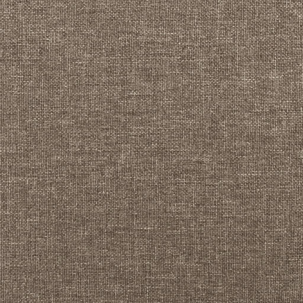 Cadru de pat, gri taupe, 90x190 cm, material textil