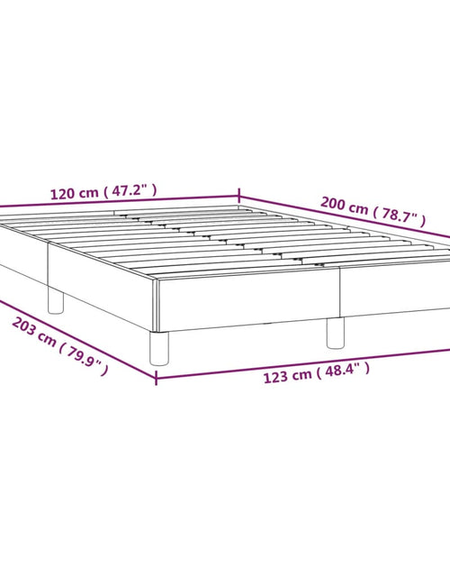 Загрузите изображение в средство просмотра галереи, Cadru de pat, gri deschis, 120x200 cm, catifea
