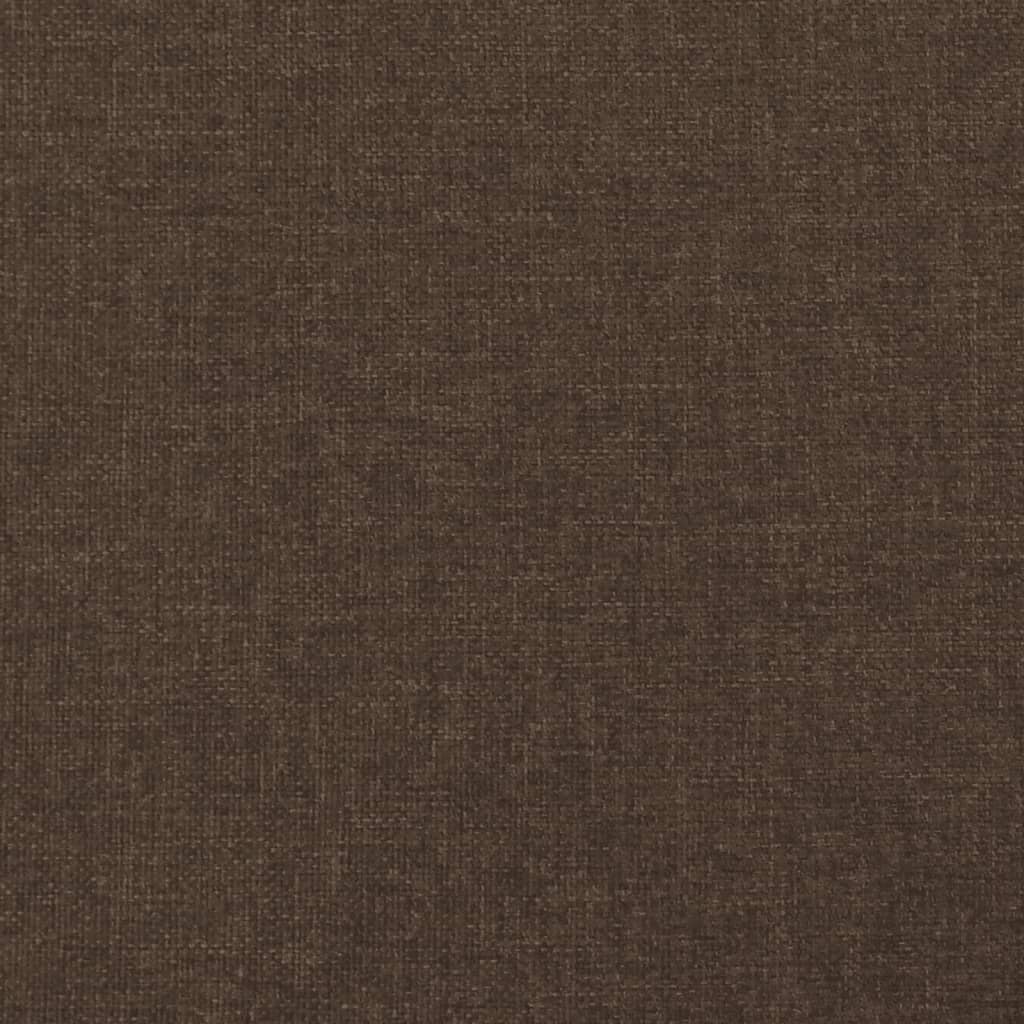 Cadru de pat, maro închis, 140x190 cm, material textil