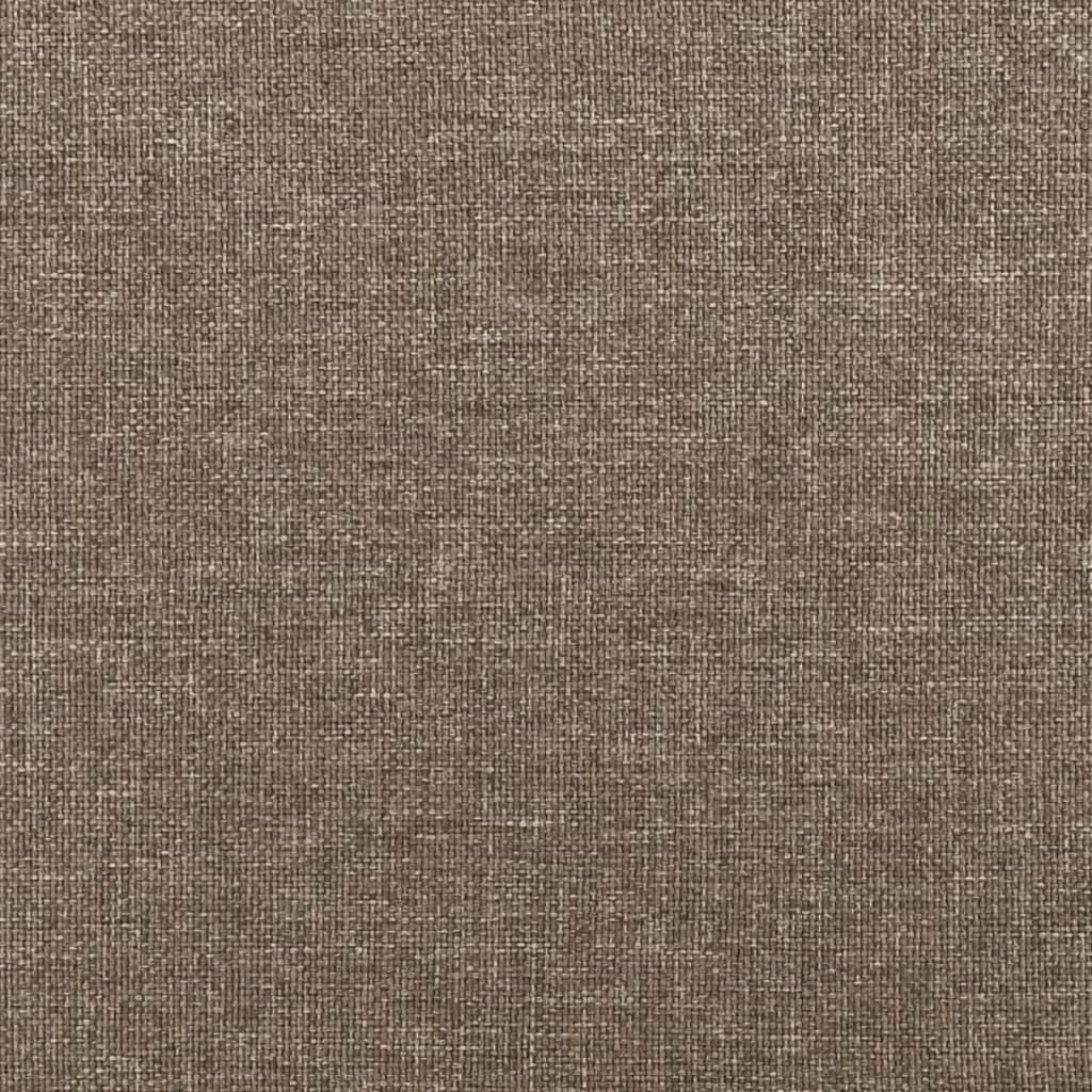 Cadru de pat, gri taupe, 200x200 cm, material textil